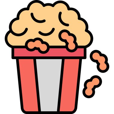 cupcake simgesi, basit vektör illüstrasyonu