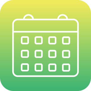 Kişisel ve ticari kullanım için takvim vektör simgesi simgesi vektör çizimi..