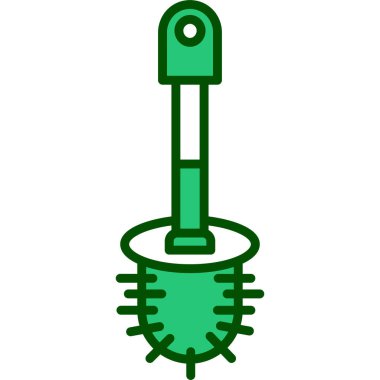 Su kutusu simgesi. Web için yeşil vektör simgelerinin özet çizimi