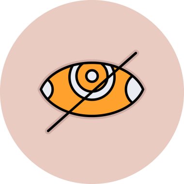 Çember ikon vektör illüstrasyon tasarımlı göz