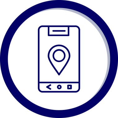 Harita işaretleyici vektör simgesi