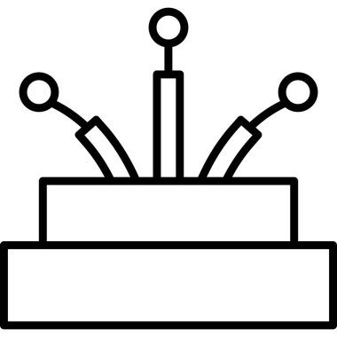 Doğum günü partisi şapka simgesi ana hatlarıyla