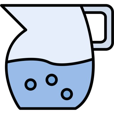 doldurulmuş süt ikonu iç - taslak biçimi