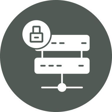 Sunucu simgesi, vektör illüstrasyonu