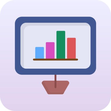analitik grafik vektör simgesi