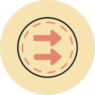 ok simgesinin vektör illüstrasyonu