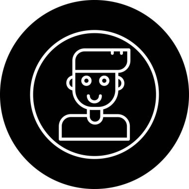 avatar. Web simgesi basit illüstrasyon