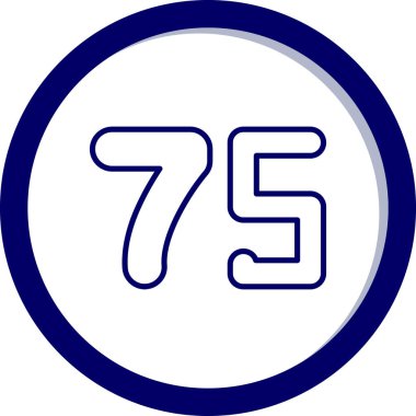 76 - 77 işareti - vektör