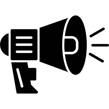 Yüksek Sesli Hoparlör Ağı simgesi, vektör illüstrasyonu