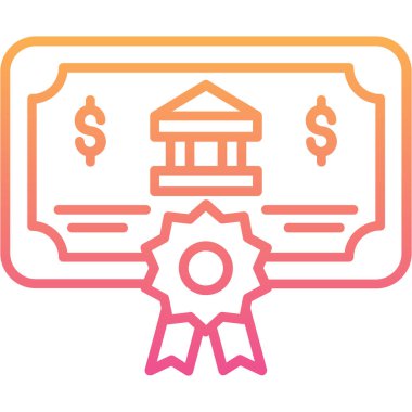 banka simgesi vektör illüstrasyonu