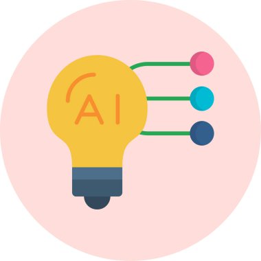 Yapay zeka. Yapay zekanın basit bir gösterimi. Cep telefonu için ağ simgeleri