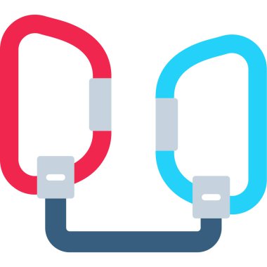 Kırmızı ve mavi renkli bir borunun vektör çizimi