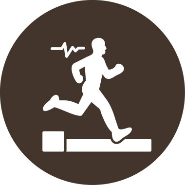 Çalışan adam simgesi vektör illüstrasyonu