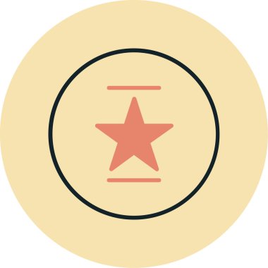 yıldız simgesi vektör illüstrasyonu