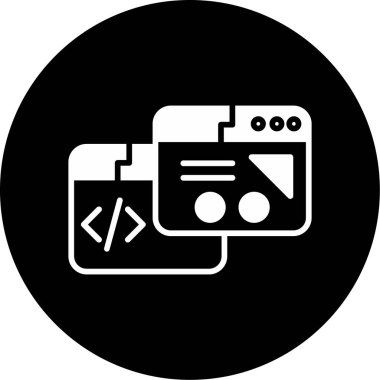 veri merkezi simgesi vektör illüstrasyonu