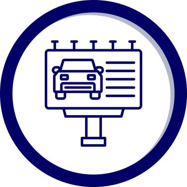 - Araba. Web simgesi basit illüstrasyon