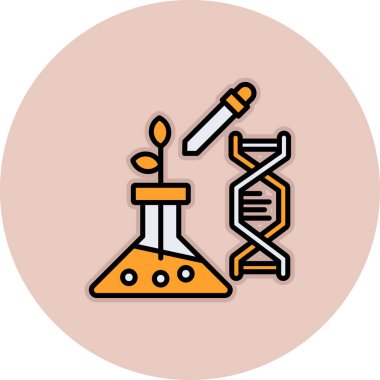 Bilim vektörü simgesi modern basit illüstrasyon