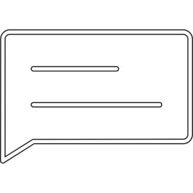 boş ileti ile konuşma balonu