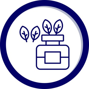 Bitki. Web simgesi basit illüstrasyon