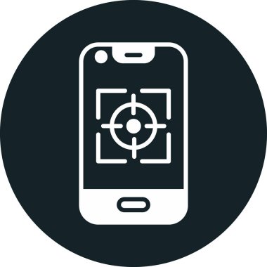 Modern akıllı telefonun vektör çizimi