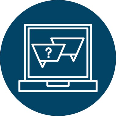 Bilgisayar. Web simgesi basit illüstrasyon