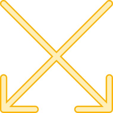 çapraz ok simgesi vektör illüstrasyonu