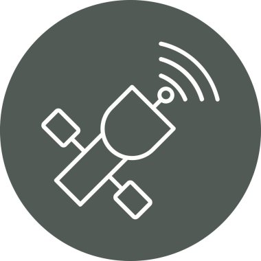 vektör uydu simgesi çizimi