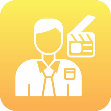 video kamera simgesi, vektör illüstrasyonu