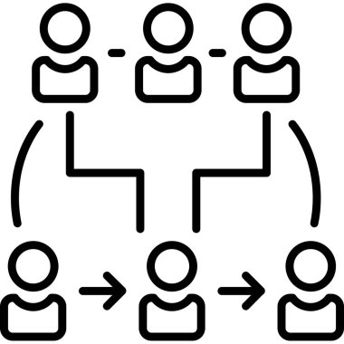 iş insanları simgesi, vektör illüstrasyonu