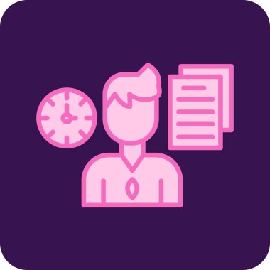 Zaman yönetiminin vektör illüstrasyonu