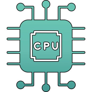 İşlemci. Basit ağ simgesi