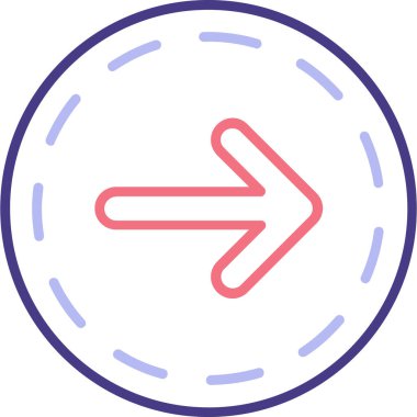 Ok. Web simgesi basit illüstrasyon