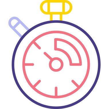 Çalar saat simgesi. Basit resimleme