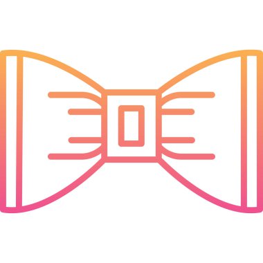 Kravat simgesinin vektör illüstrasyonu