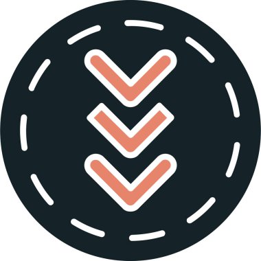 İşaretleme simgesi vektör illüstrasyonunu kontrol et