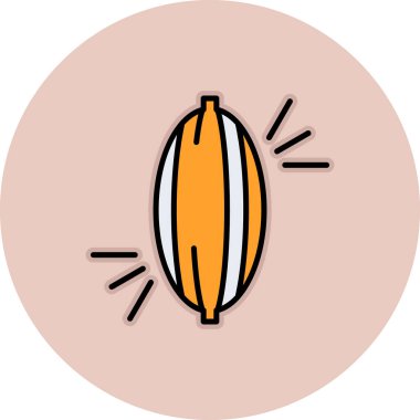 Şirin bir çizgi film simgesinin vektör çizimi