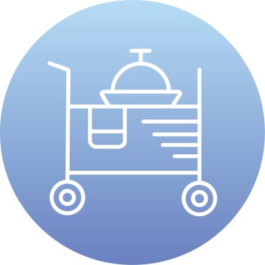 Yemek. Web simgesi basit illüstrasyon