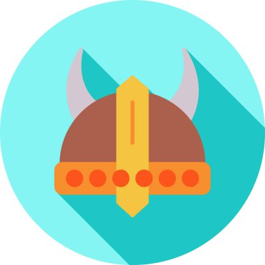 Kask simgesi, vektör illüstrasyonu