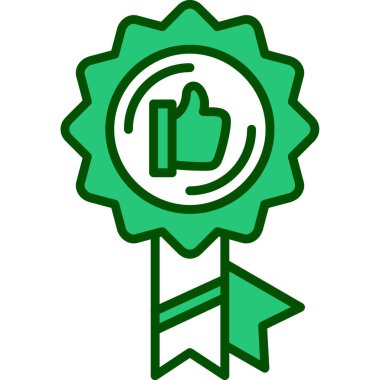 Rozet. Web simgesi basit illüstrasyon