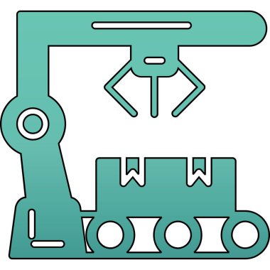 Vinç simgesinin vektör illüstrasyonu