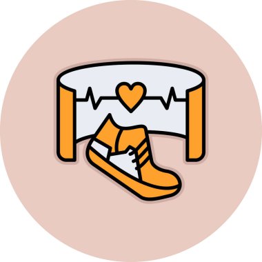 Bir kalp simgesinin vektör illüstrasyonu