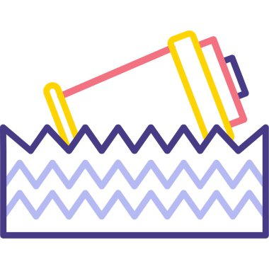 boya fırçası simgesi, vektör illüstrasyonu