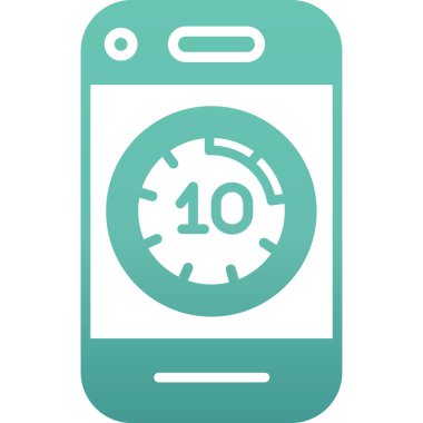 Modern akıllı telefon simgesinin vektör çizimi