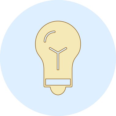 Bir fikrim var. Web simgesi basit illüstrasyon