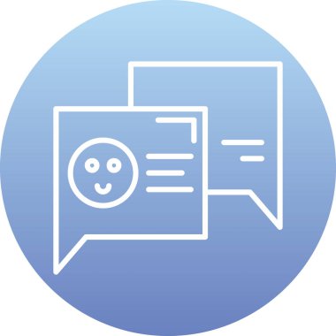 Mesaj var. Web simgesi basit illüstrasyon