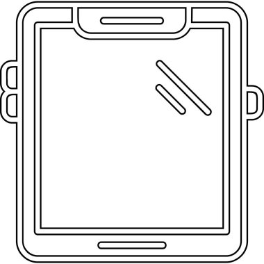 boş simgeye sahip tablet aygıtı