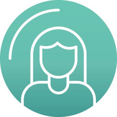 Maske takan uzun saçlı güzel bir kadın.