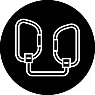 kablo ikonu, vektör illüstrasyonu