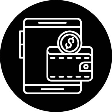 vektör cüzdanı illüstrasyonu