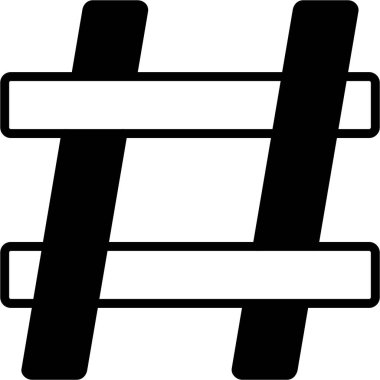 Çit. Web simgesi basit illüstrasyon